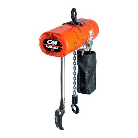 Columbus Mckinnon. CM Lodestar VS Electric Chain Hoist, 1/2 Ton, 10 Lift, 2.6-16 FPM, 230-1-60, 2-Step Control LV05161E102MA
